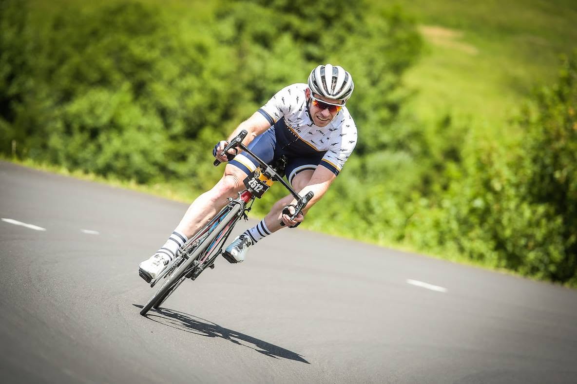 Glenn enjoying a ride on his road bike